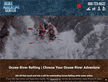Tablet Screenshot of ocoeeadventurecenter.com
